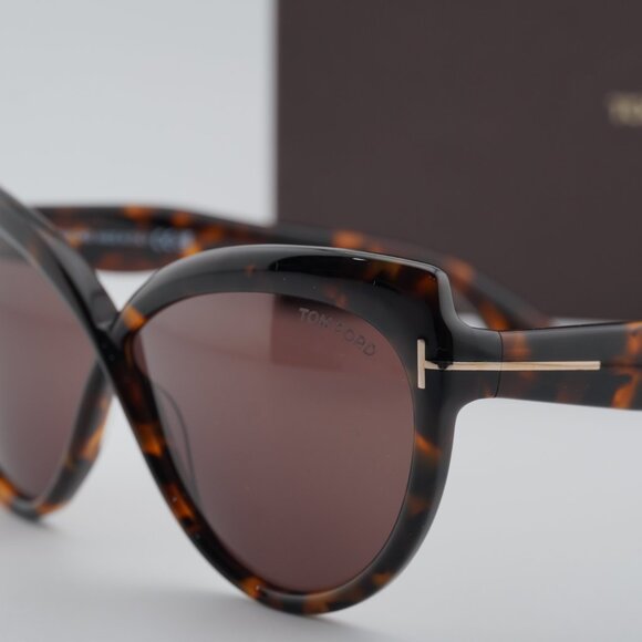 Tom Ford Beatrice FT1196 52E Butterfly Sunglasses - Havana/Brown main image 4